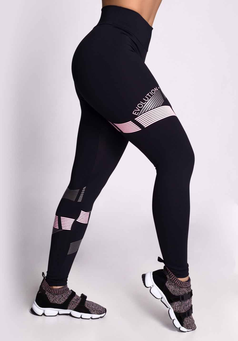 Calça legging preta silk evolution