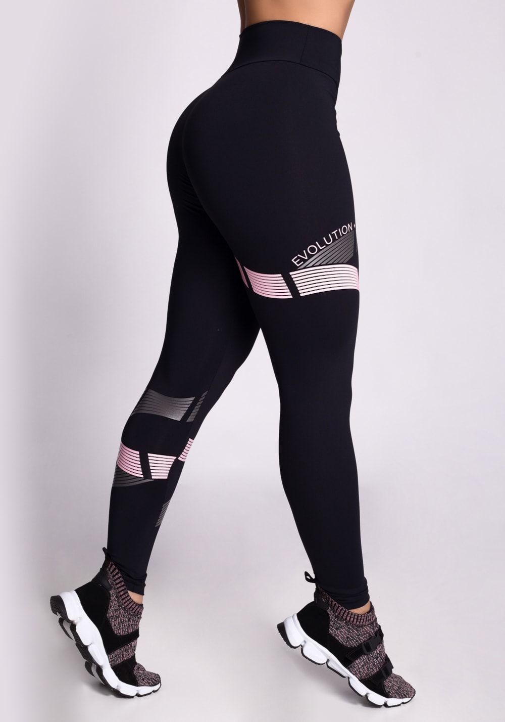 Calça legging preta silk evolution