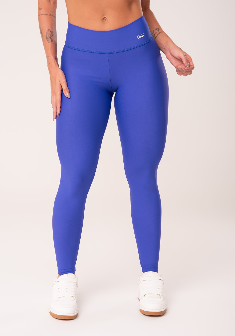 Calça legging azul royal básica