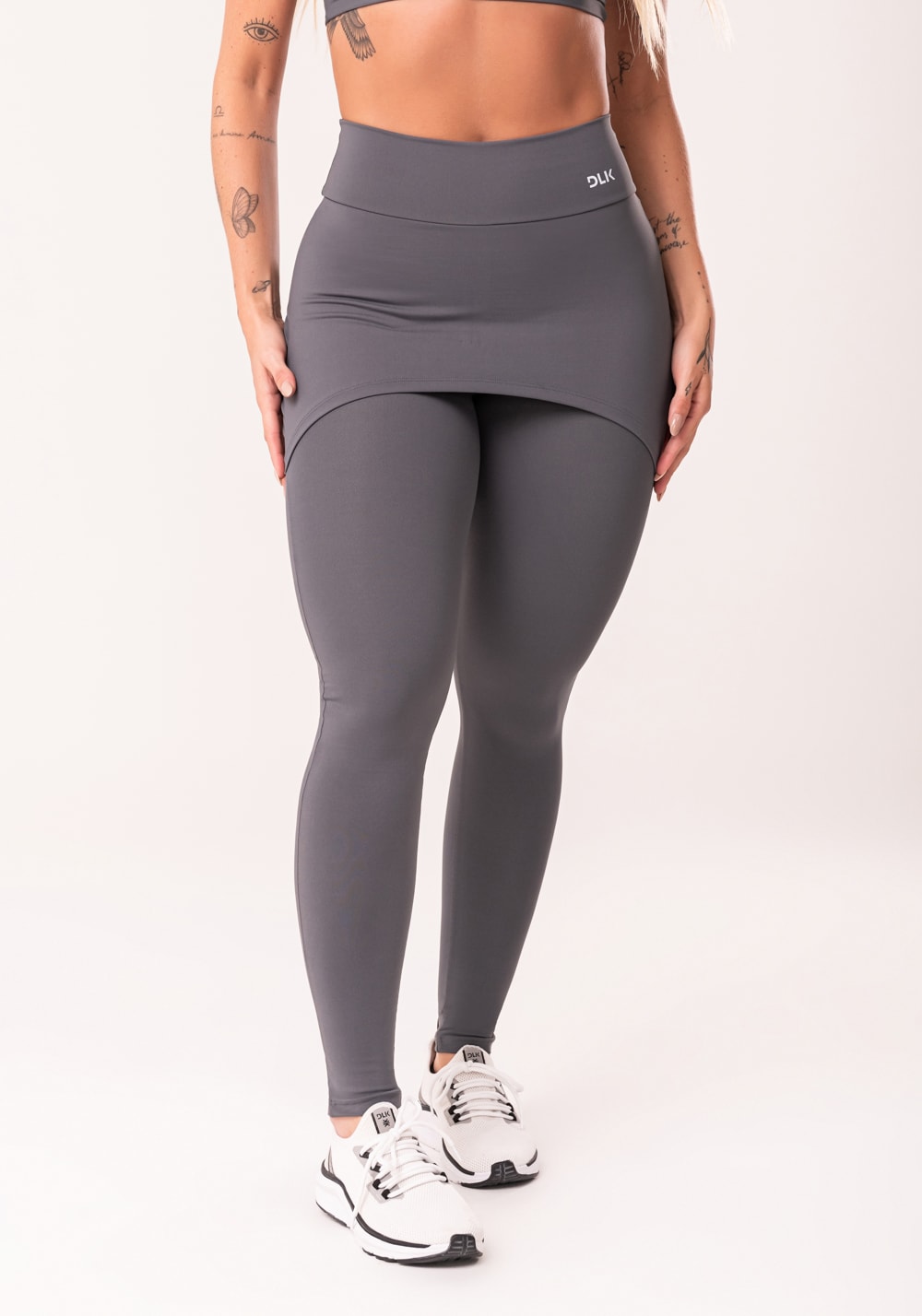 Calça legging grafite com tapa bumbum básica