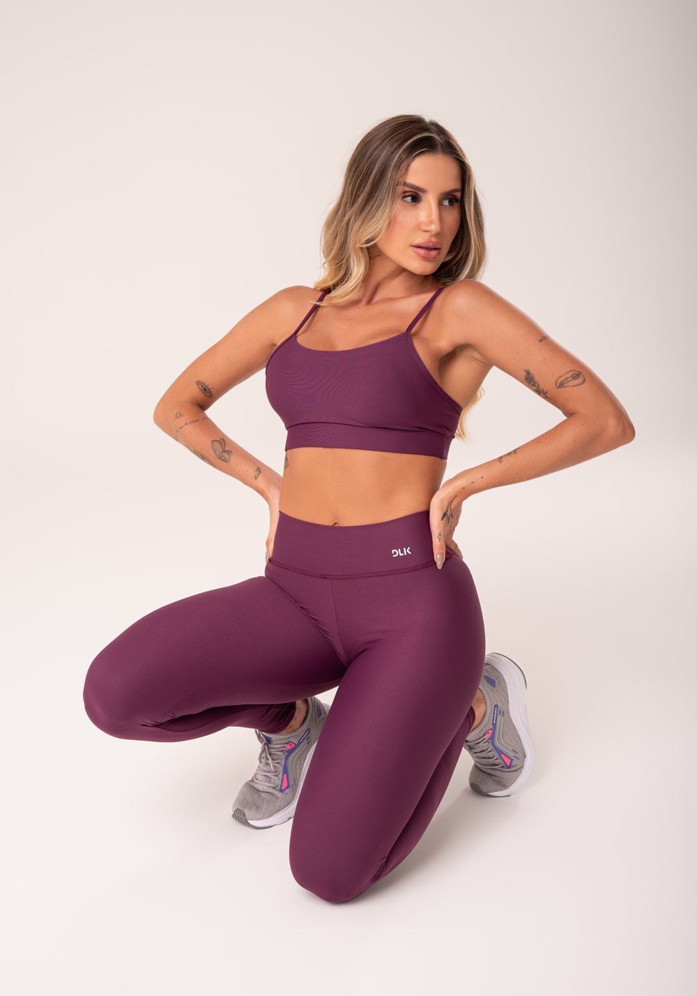 Calça legging vinho básica