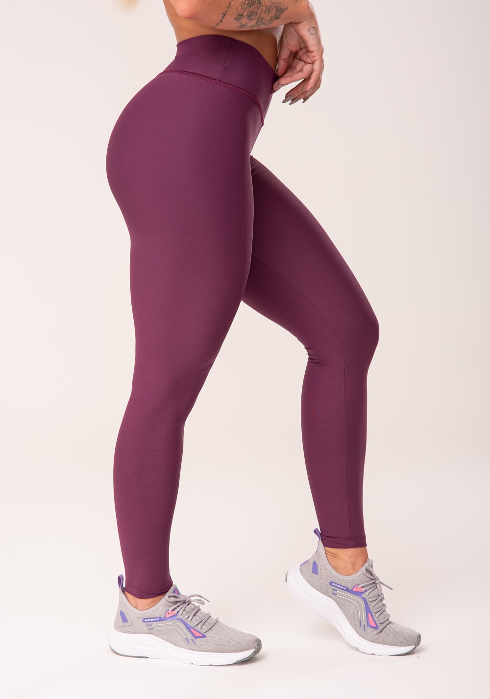 Calça legging vinho básica