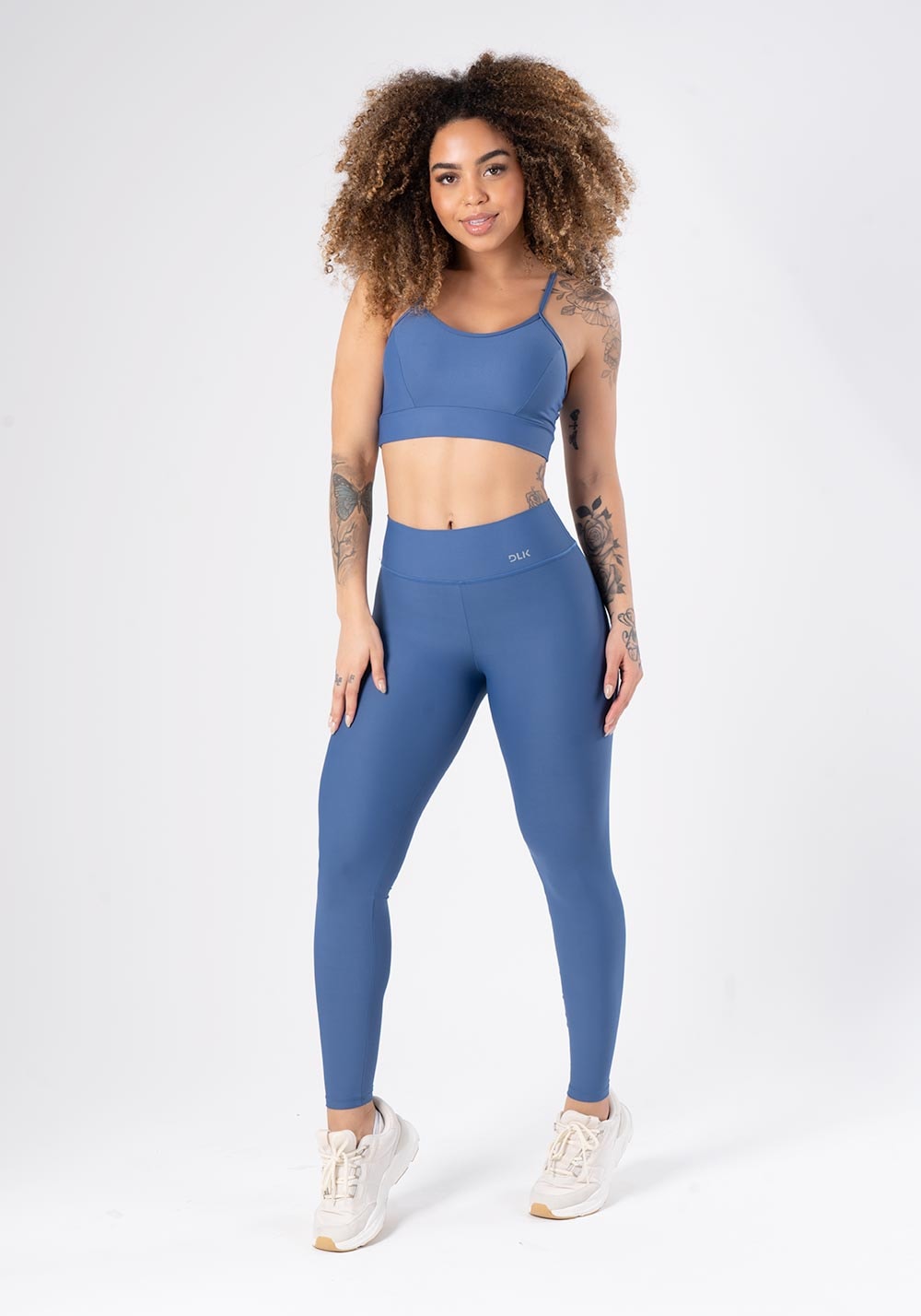 Calça legging azul básica