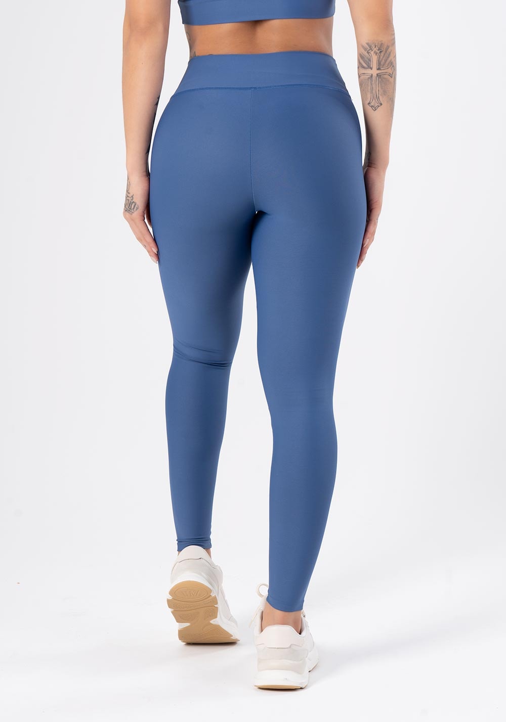 Calça legging azul básica