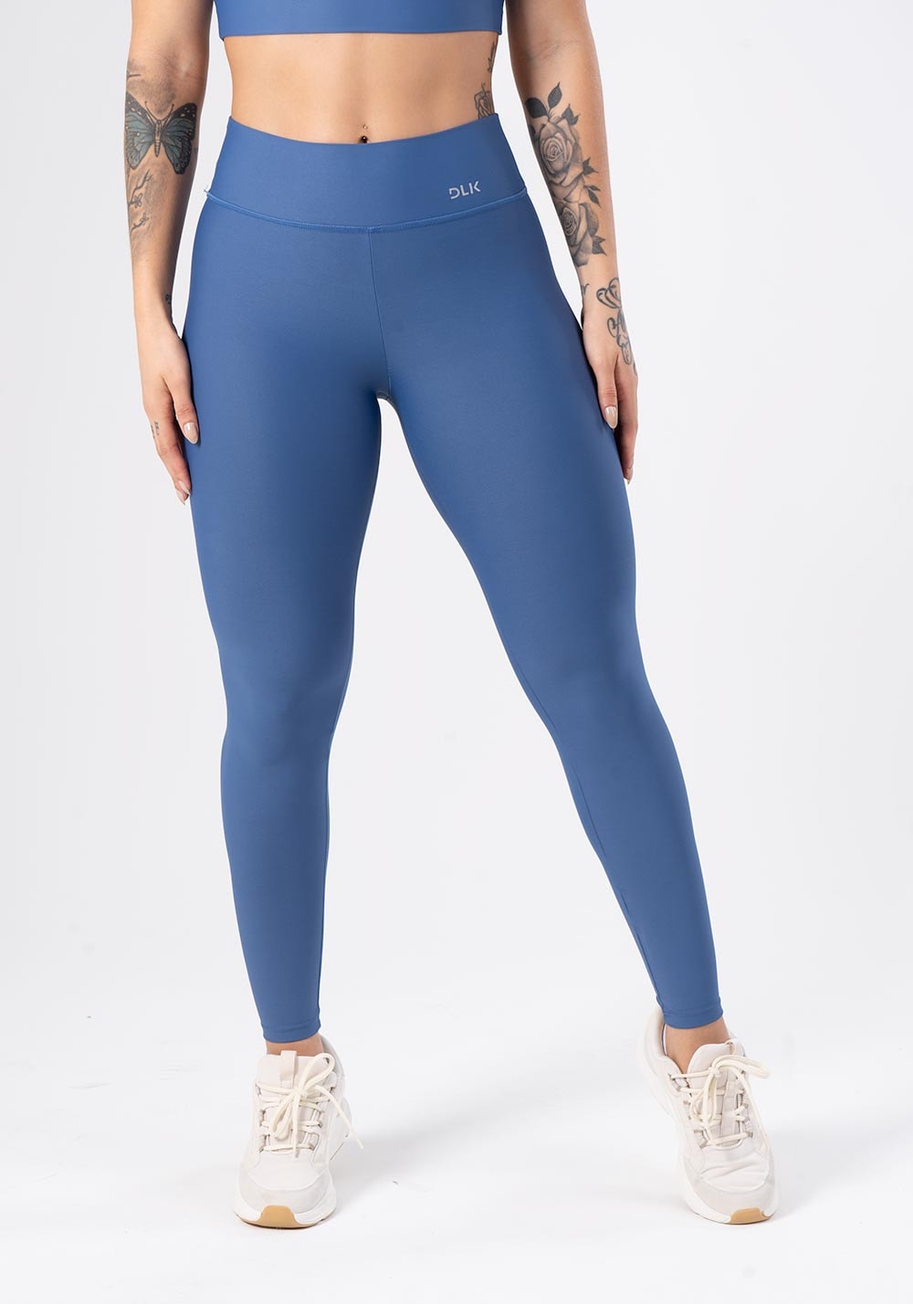 Calça legging azul básica