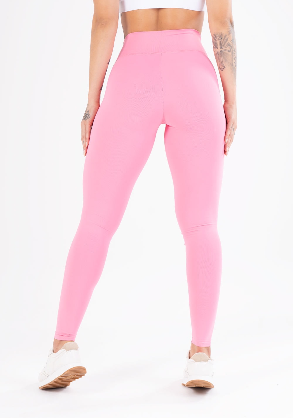 Calça legging rosa chiclete básica