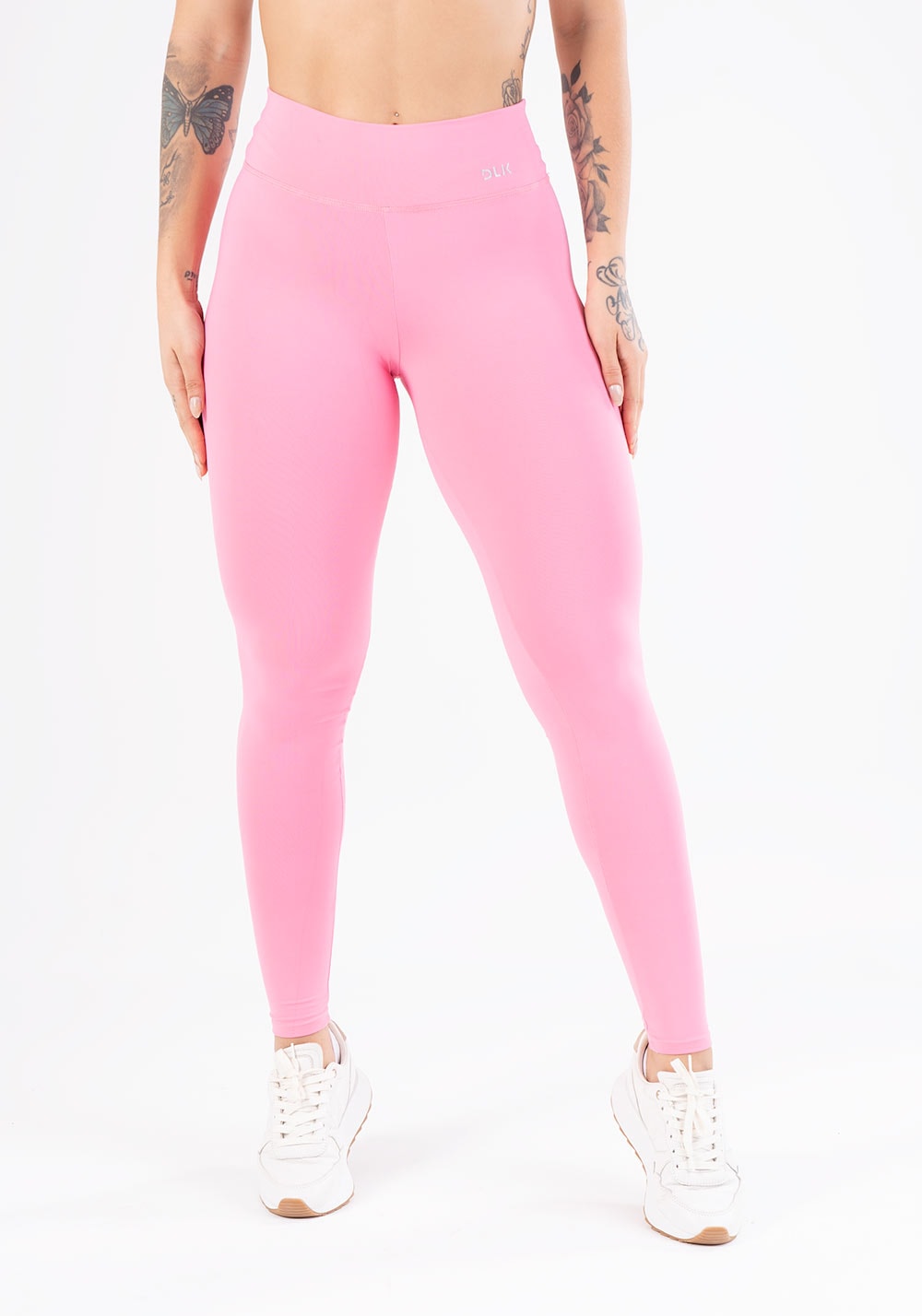 Calça legging rosa chiclete básica