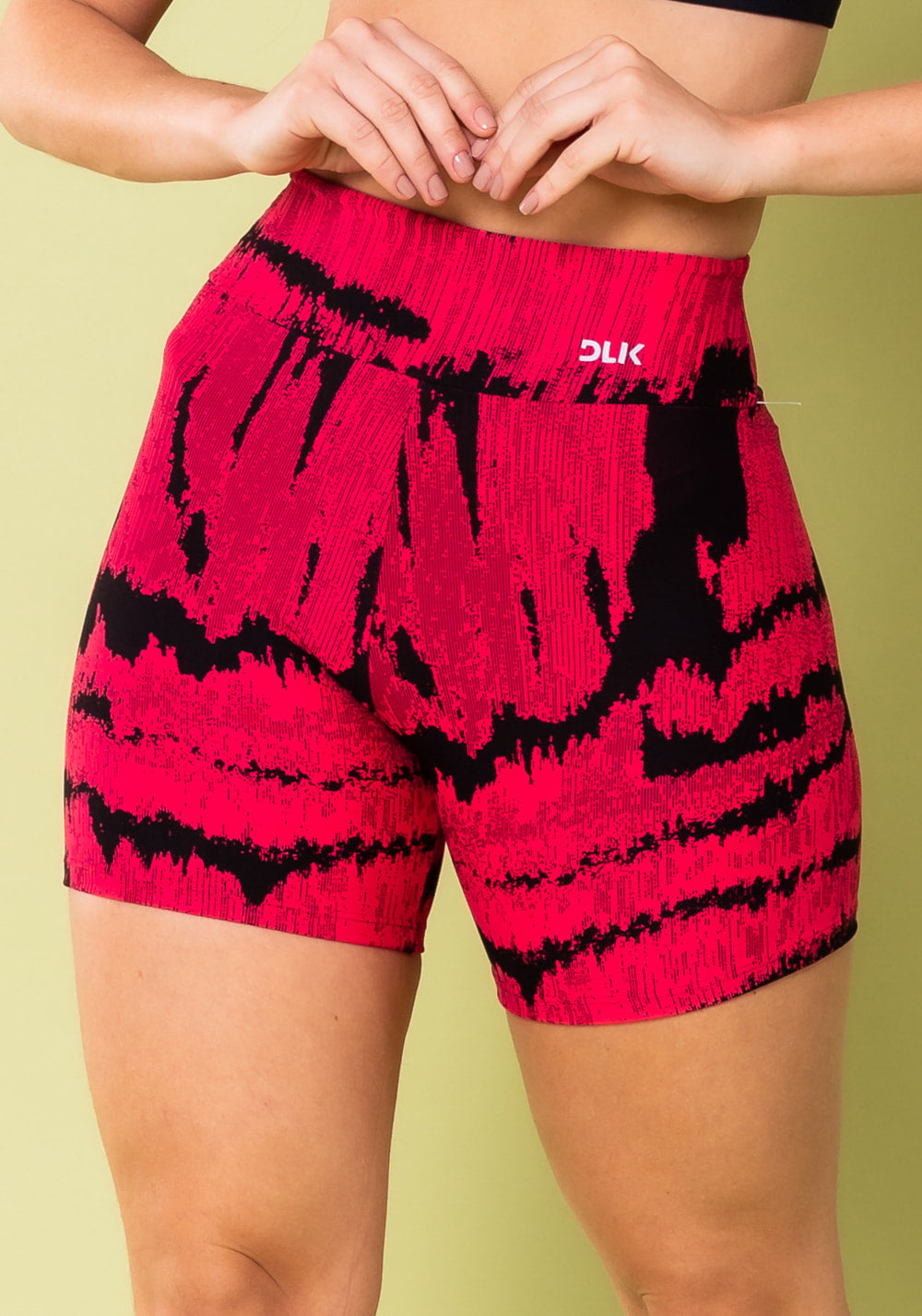Short energy estampado frequência rosa
