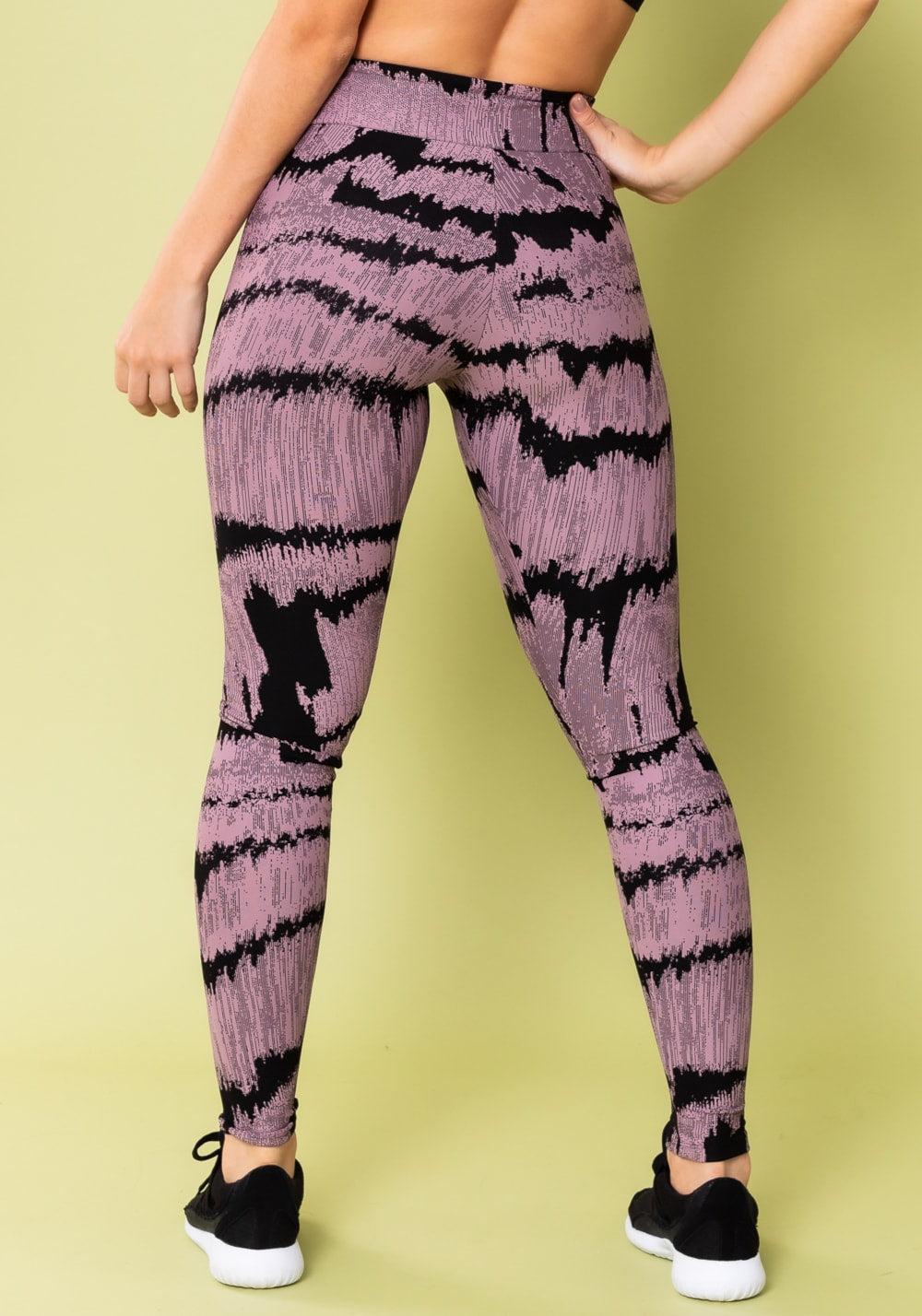 Calça legging energy estampada frequência lilás