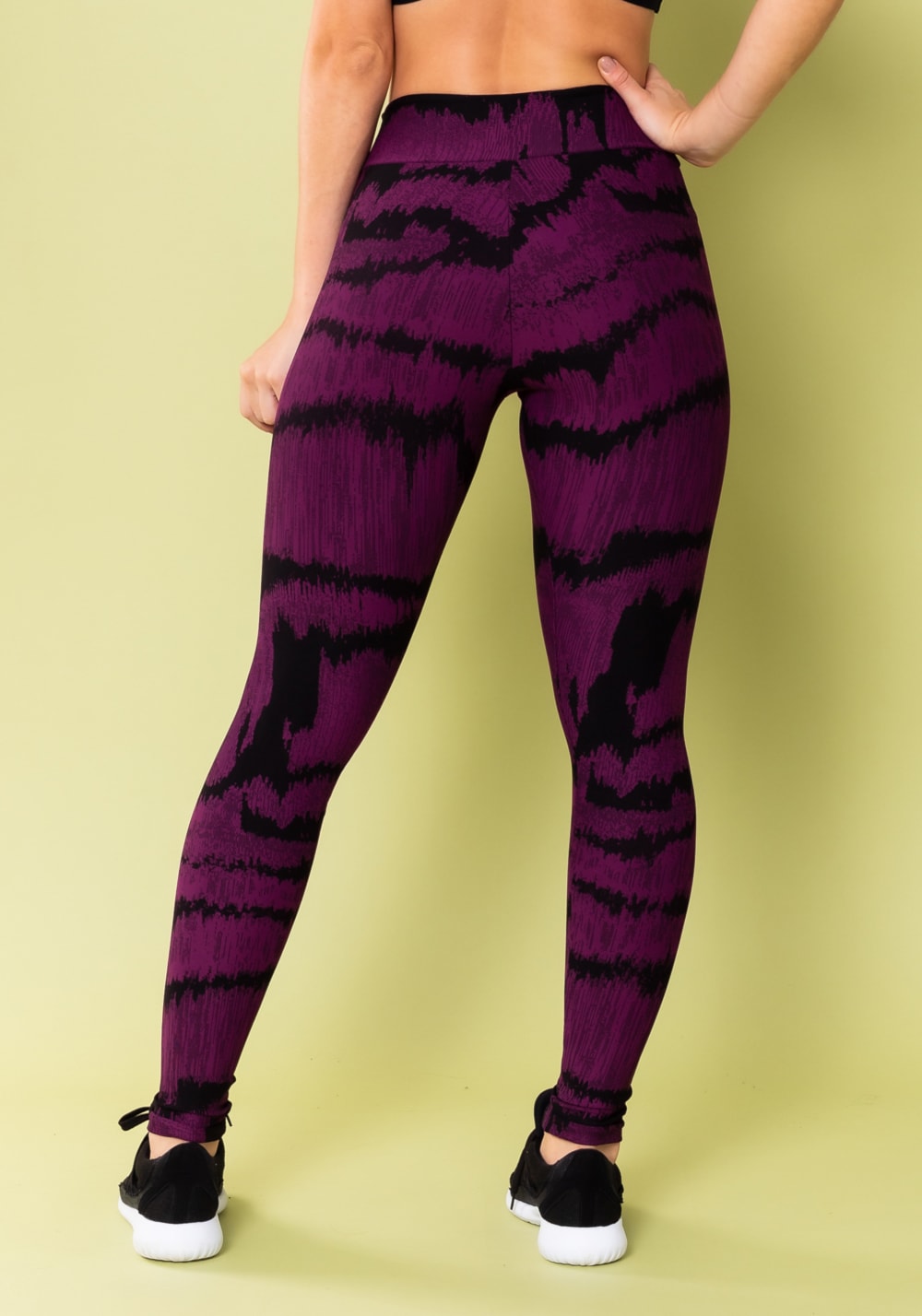 Calça legging energy estampada frequência roxo