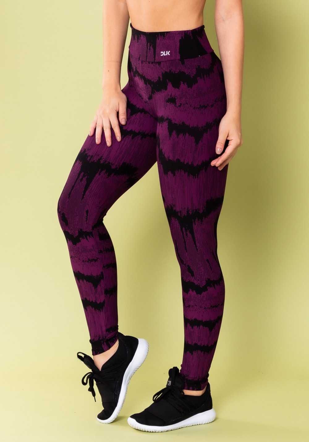 Calça legging energy estampada frequência roxo