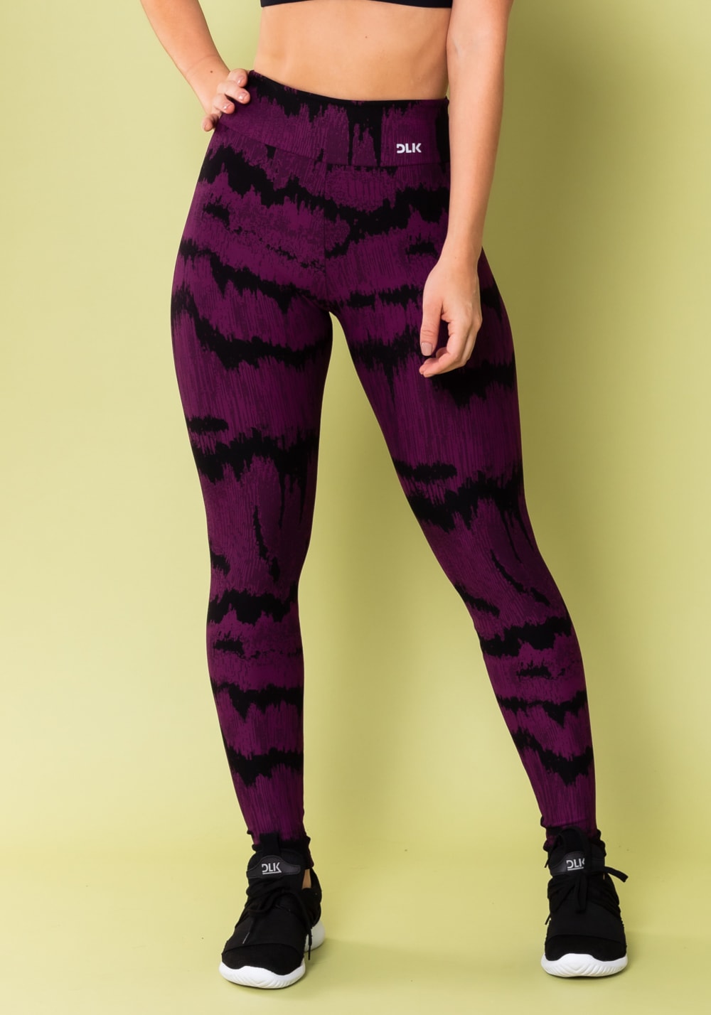 Calça legging energy estampada frequência roxo