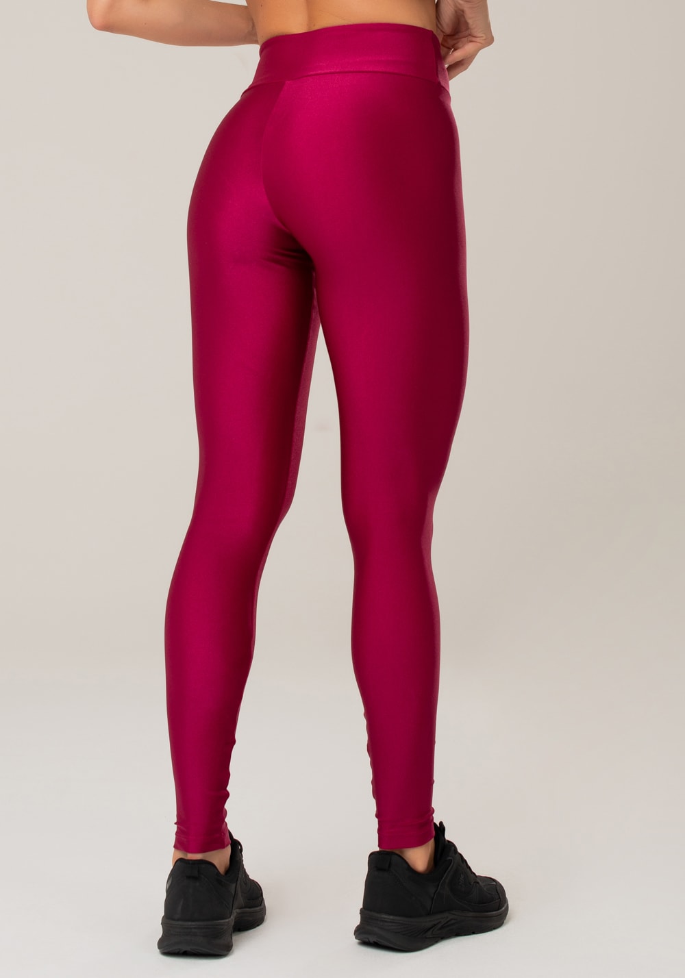 Calça legging happiness básica com brilho cereja