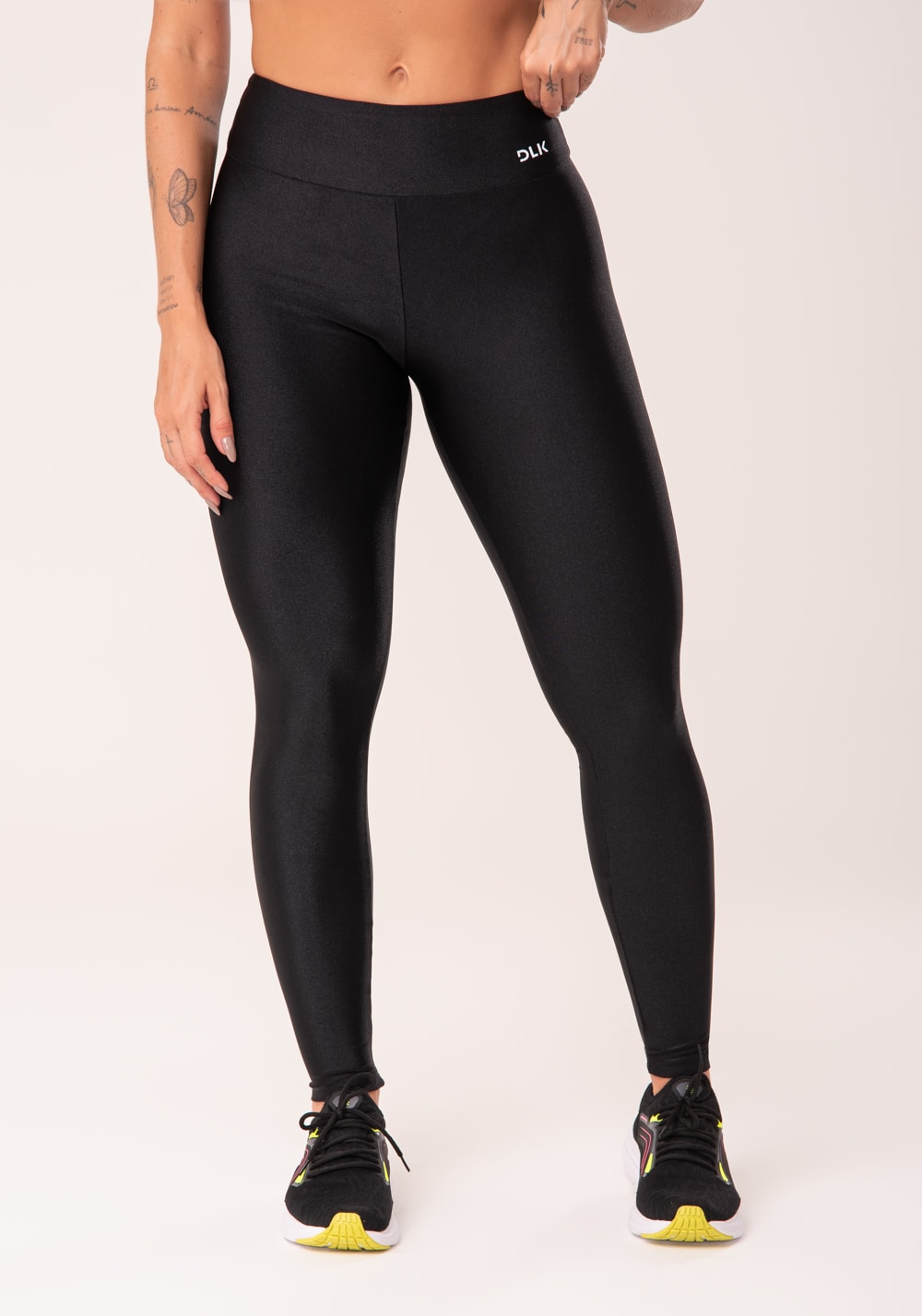 Calça legging happiness básica com brilho preta