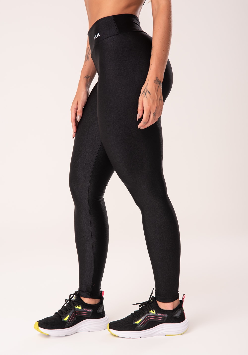Calça legging happiness básica com brilho preta