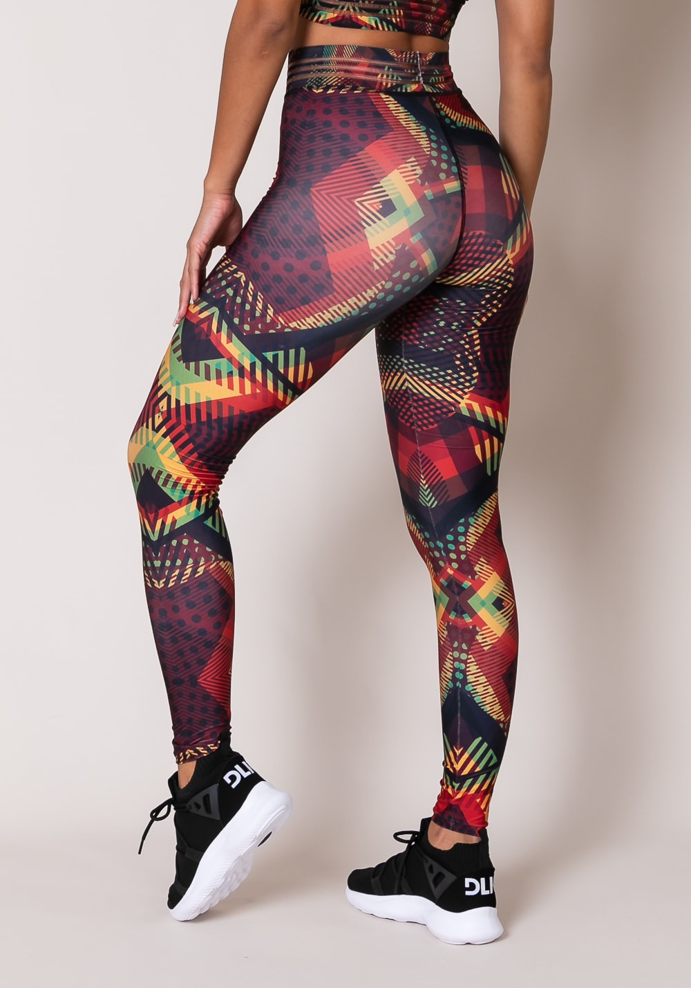 Calça legging printed com elástico áfrica