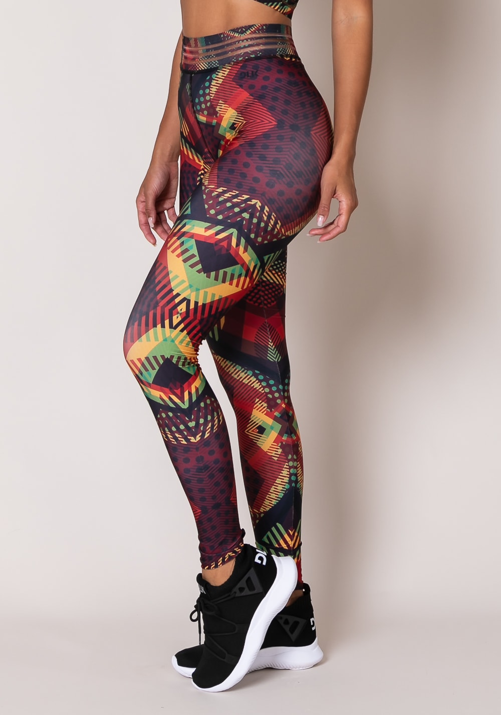 Calça legging printed com elástico áfrica