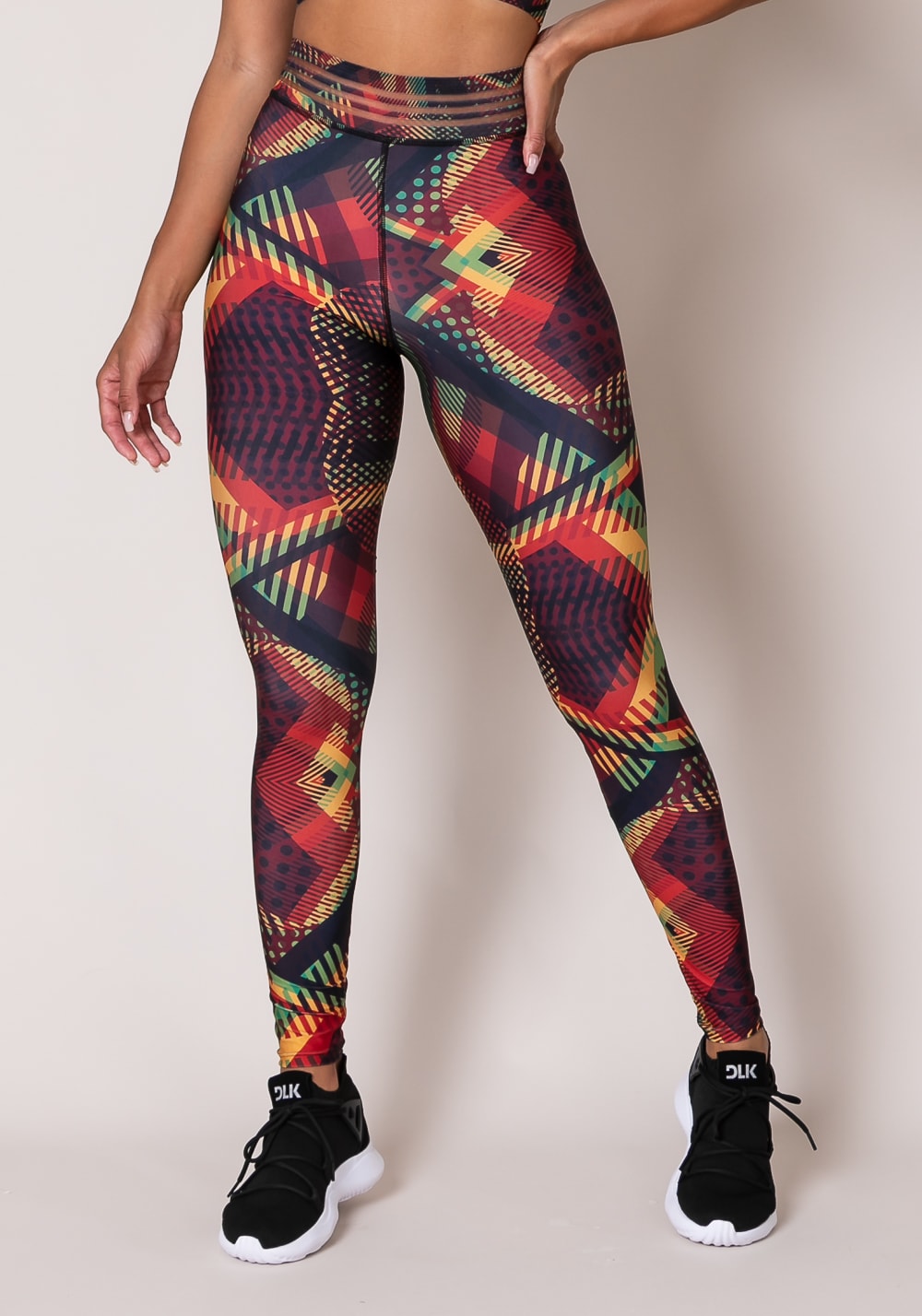 Calça legging printed com elástico áfrica