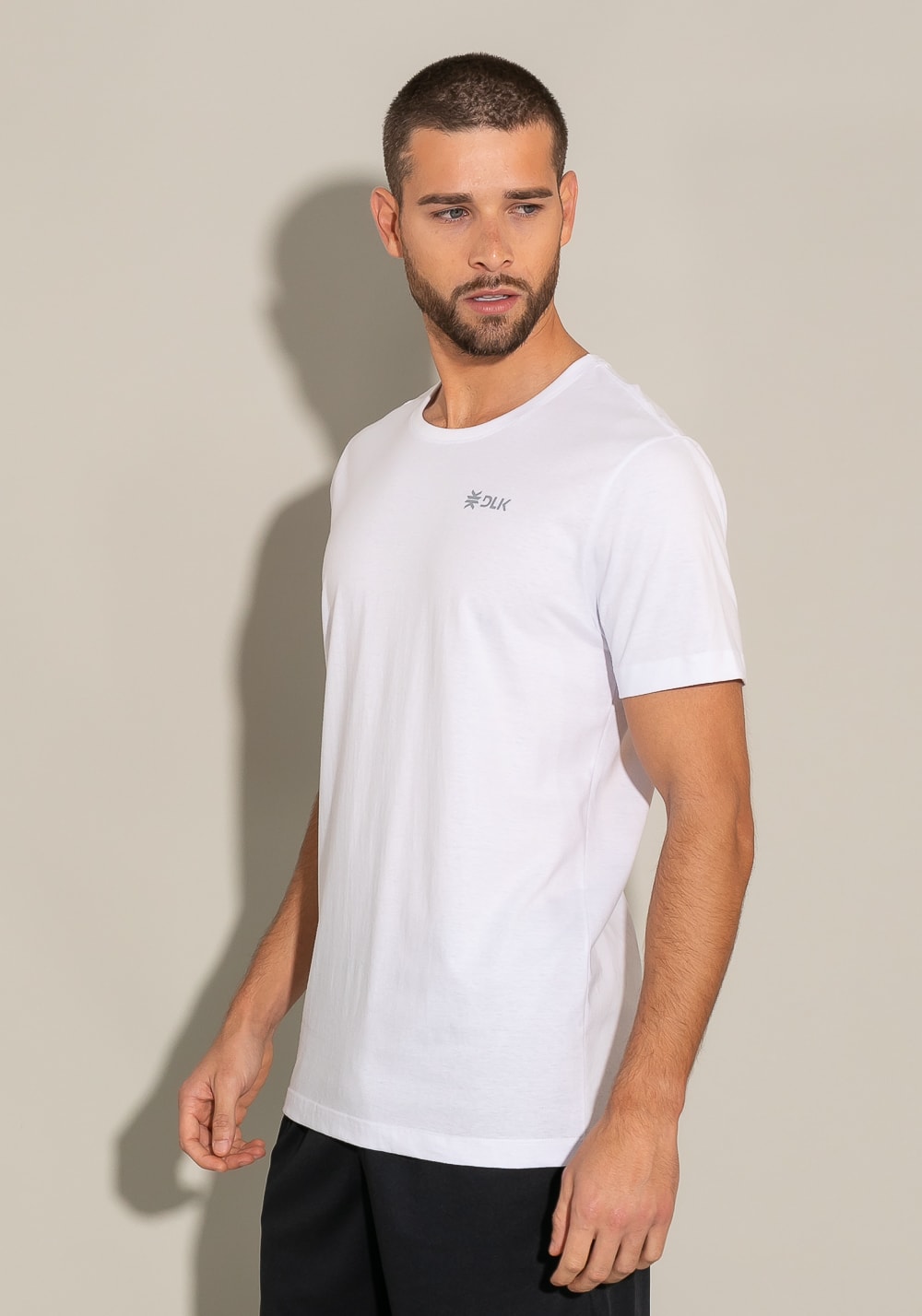 Camiseta manga curta for men enjoy the vibe branco