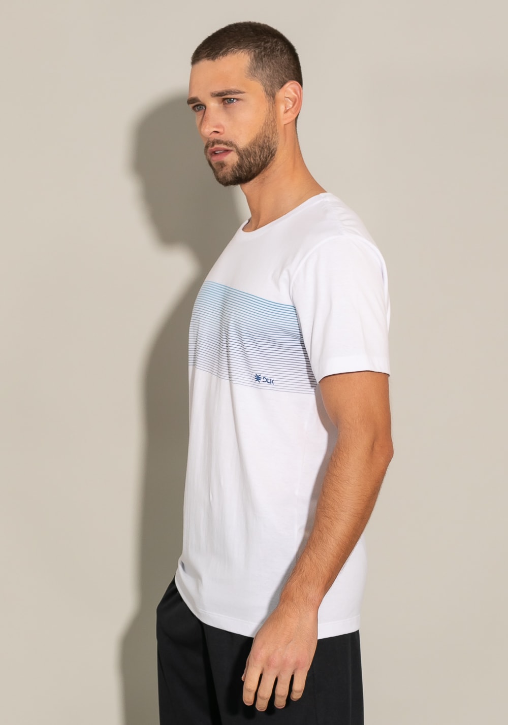 Camiseta manga curta for men wave branco