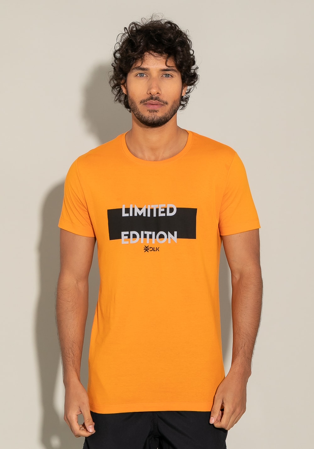 Camiseta manga curta for men motivation laranja