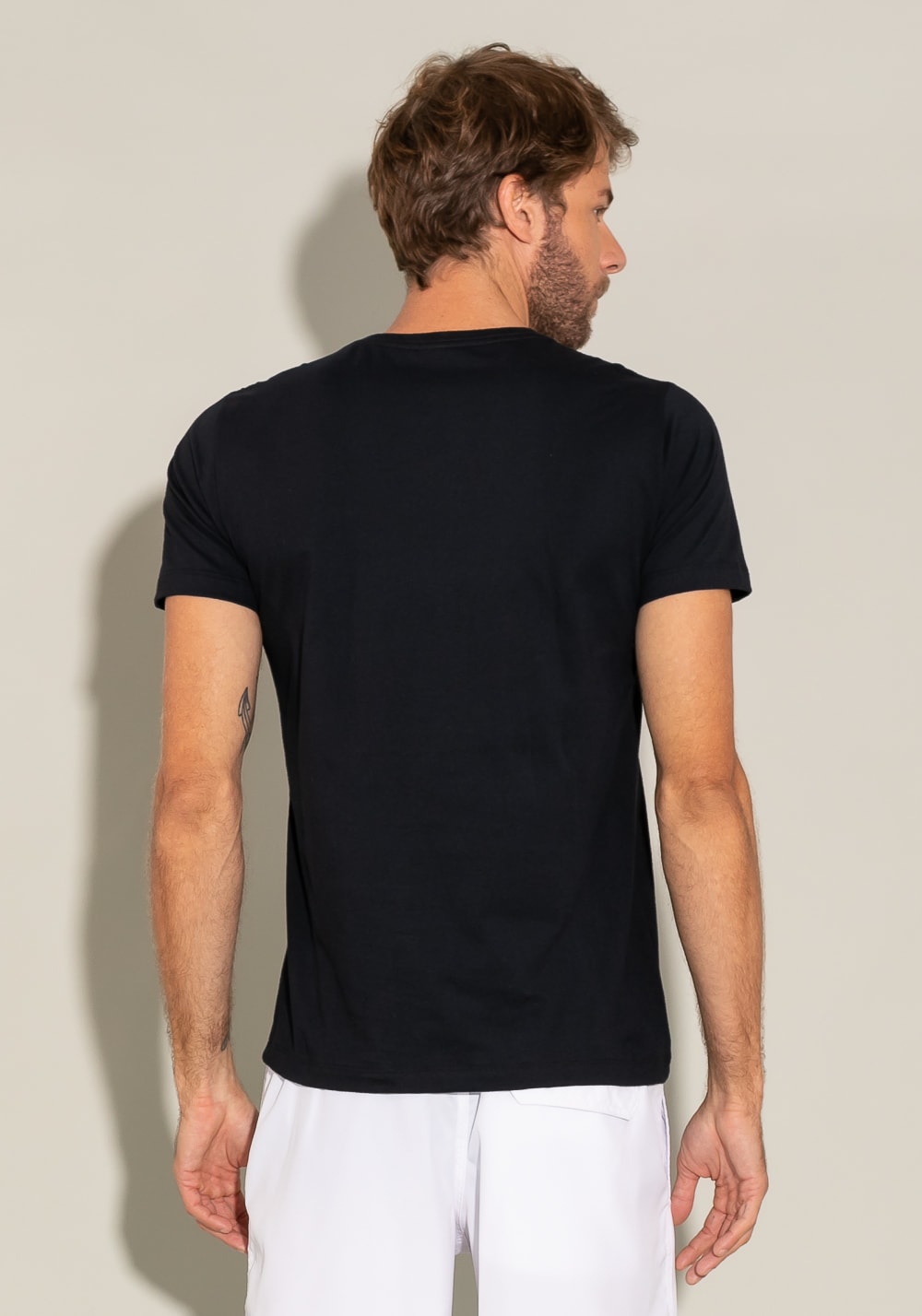 Camiseta manga curta for men wave preto