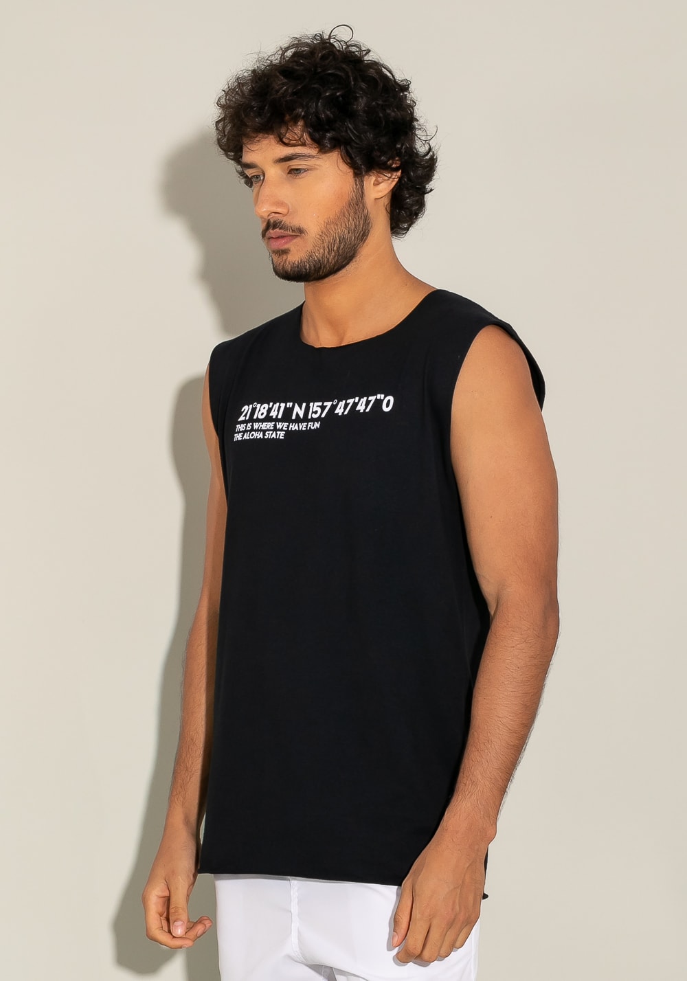 Regata cavada a fio for men hawaii preto
