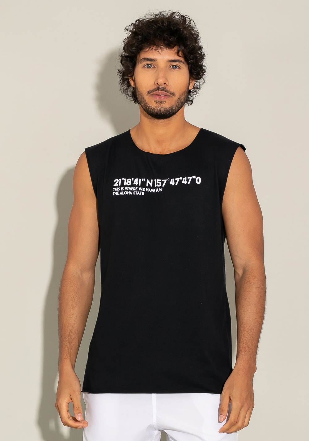 Regata cavada a fio for men hawaii preto