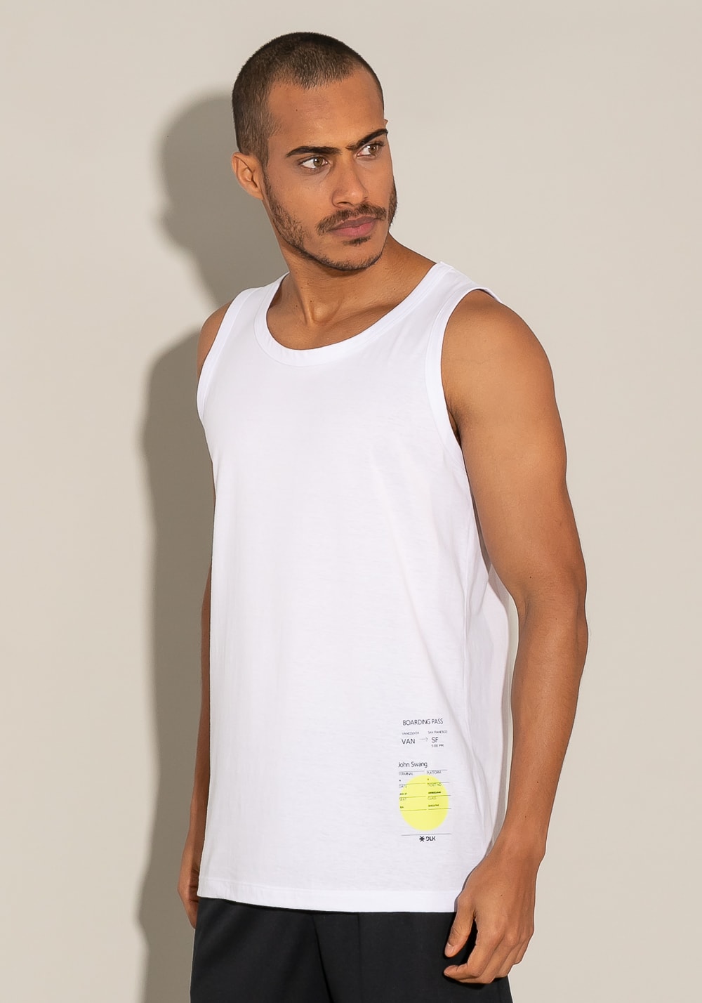 Regata for men boarding pass branca