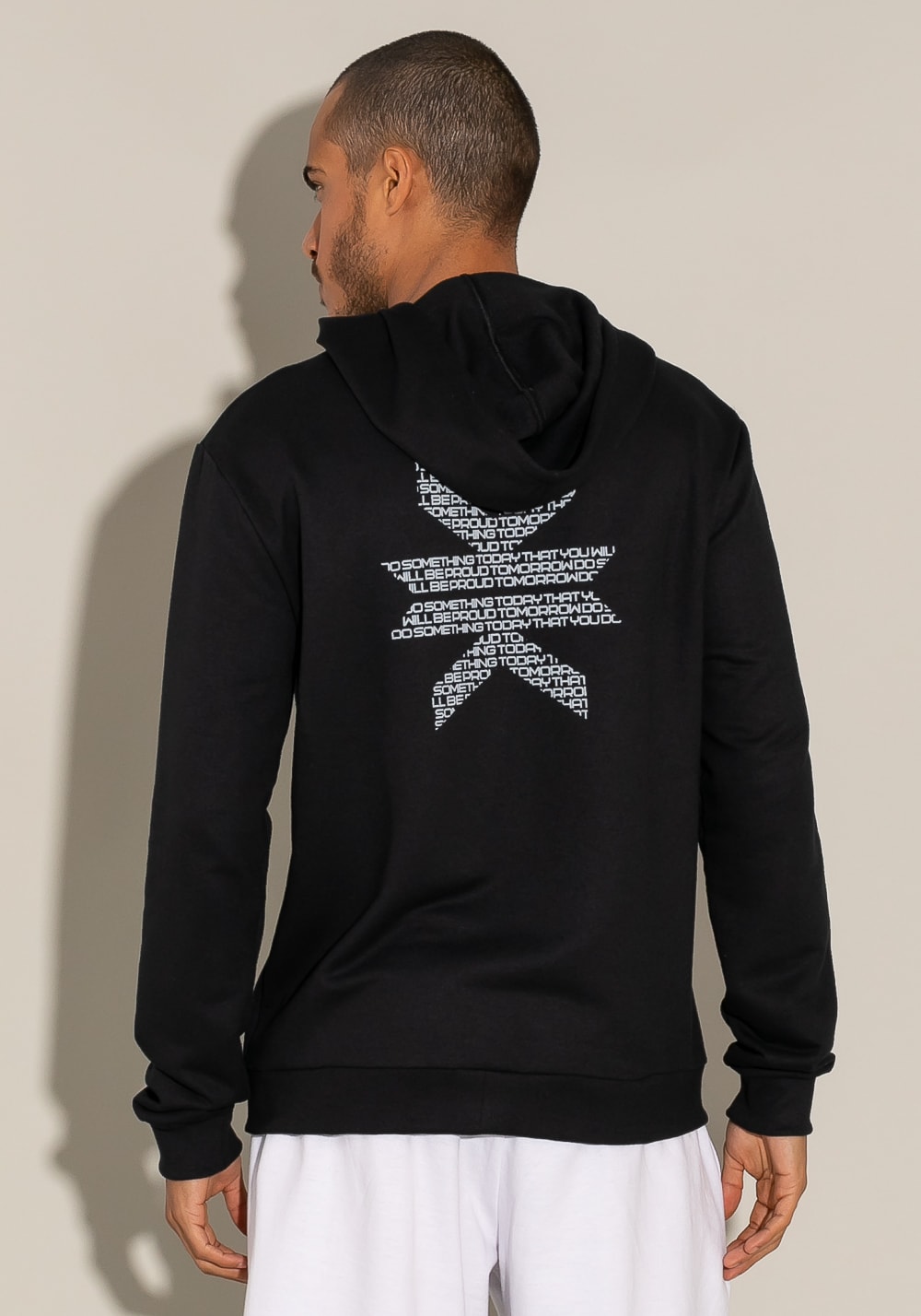 Casaco de moletom com zíper for men preto