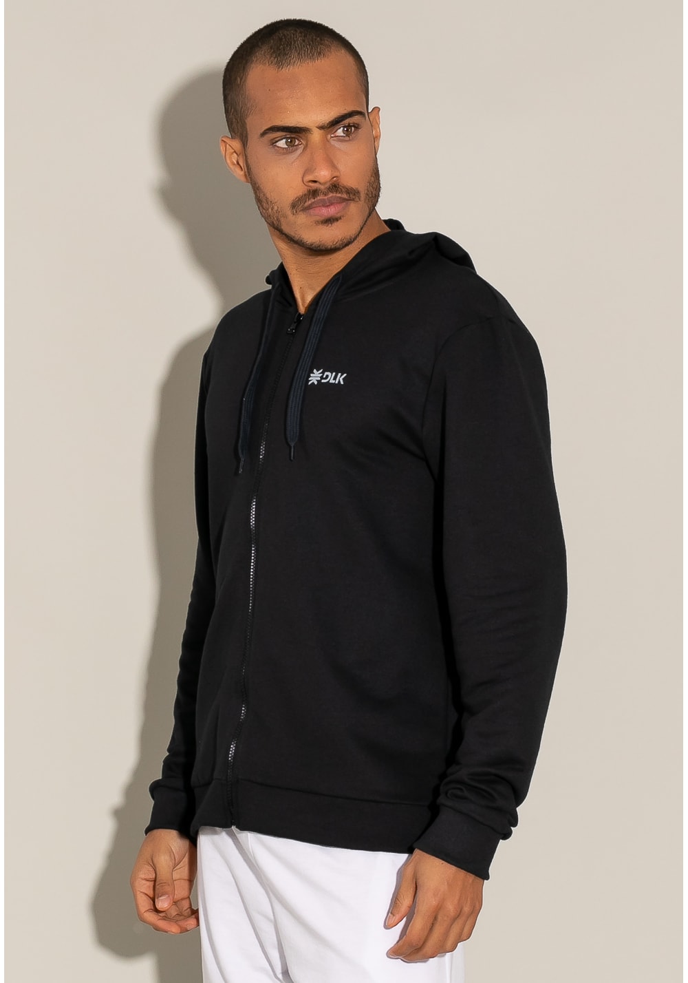 Casaco de moletom com zíper for men preto