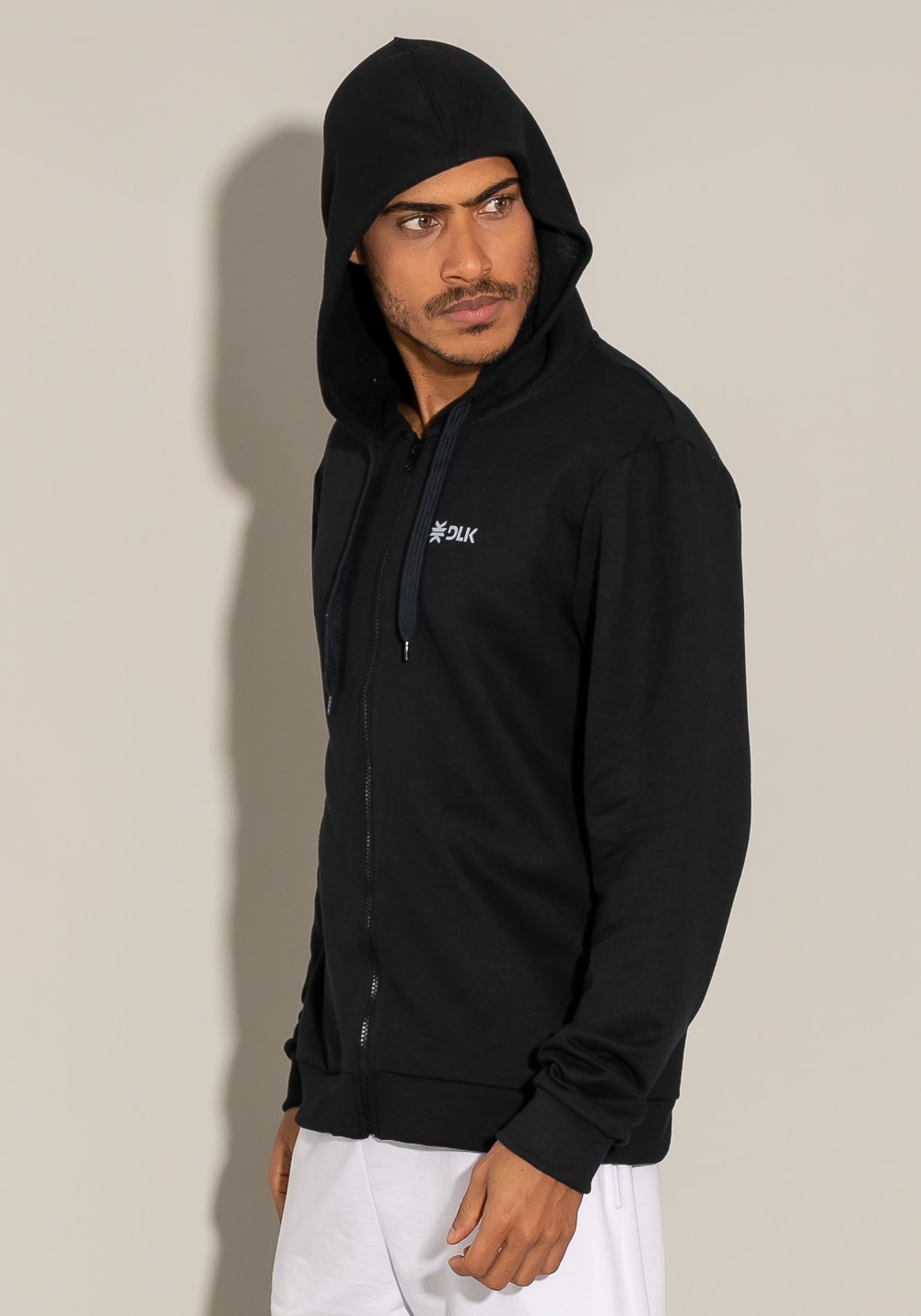 Casaco de moletom com zíper for men preto