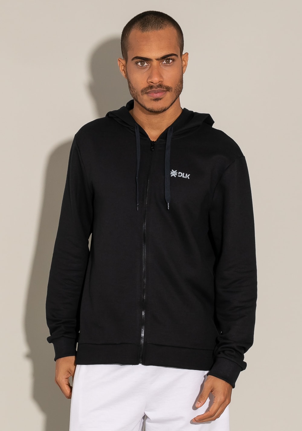 Casaco de moletom com zíper for men preto