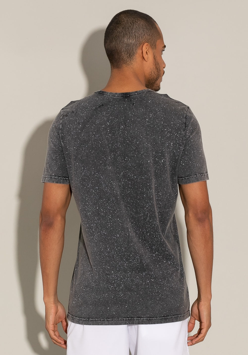 Camiseta manga curta estonada for men preto