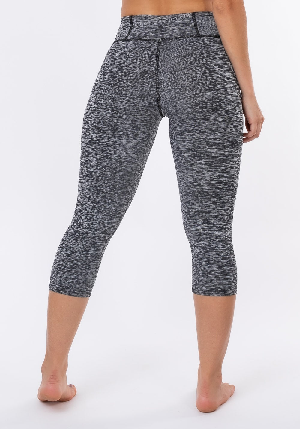 Calça corsário nation com bolso no cós mescla
