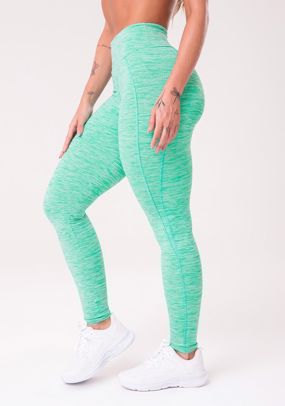 Calça legging com costura lateral nation verde