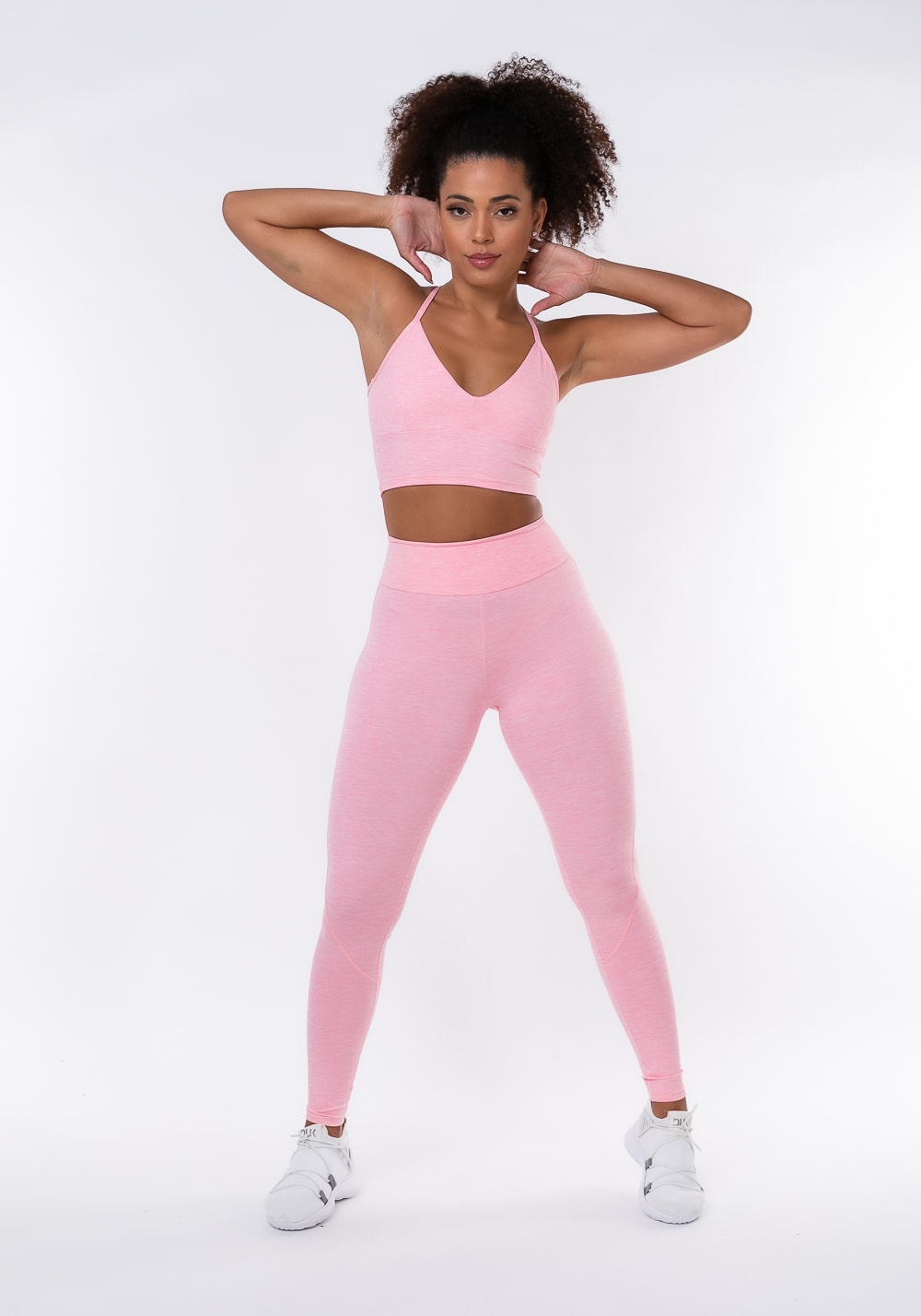 Cropped bojo removível nation alças cruzadas rosa