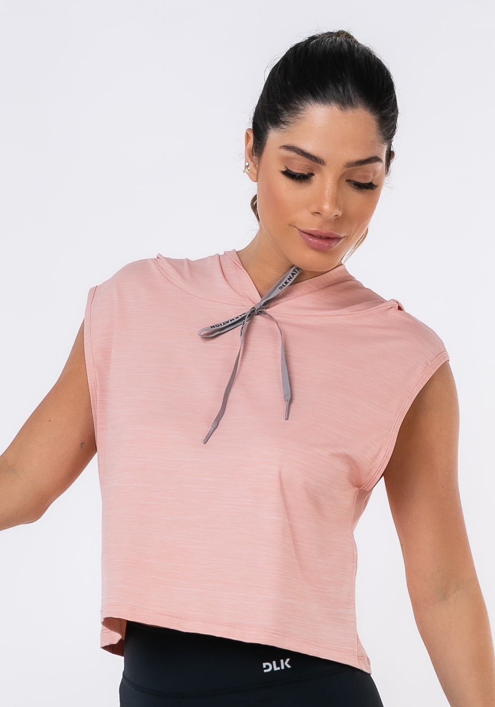 Cropped com capuz nation nude