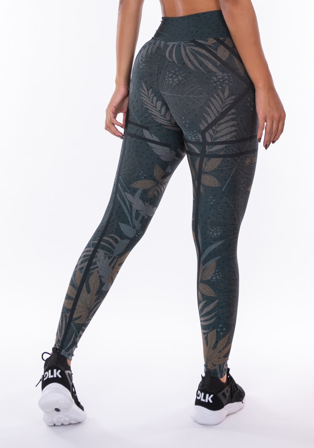 Calça legging sublimada printed flores coloridas