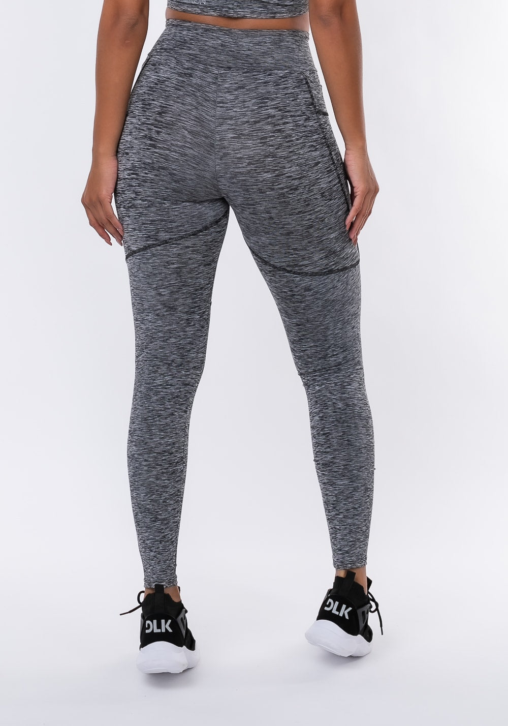 Calça legging nation com bolso lateral mescla