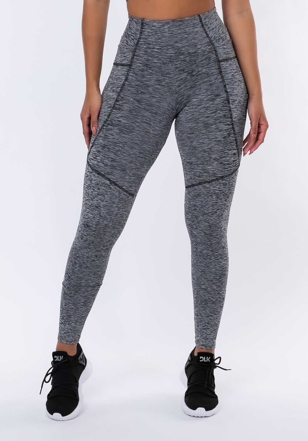 Calça legging nation com bolso lateral mescla