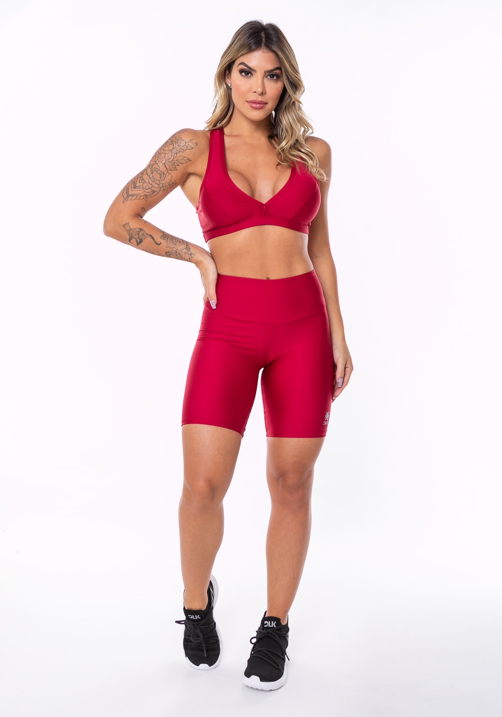Top equilibrium vermelho com bojo modelo nadador