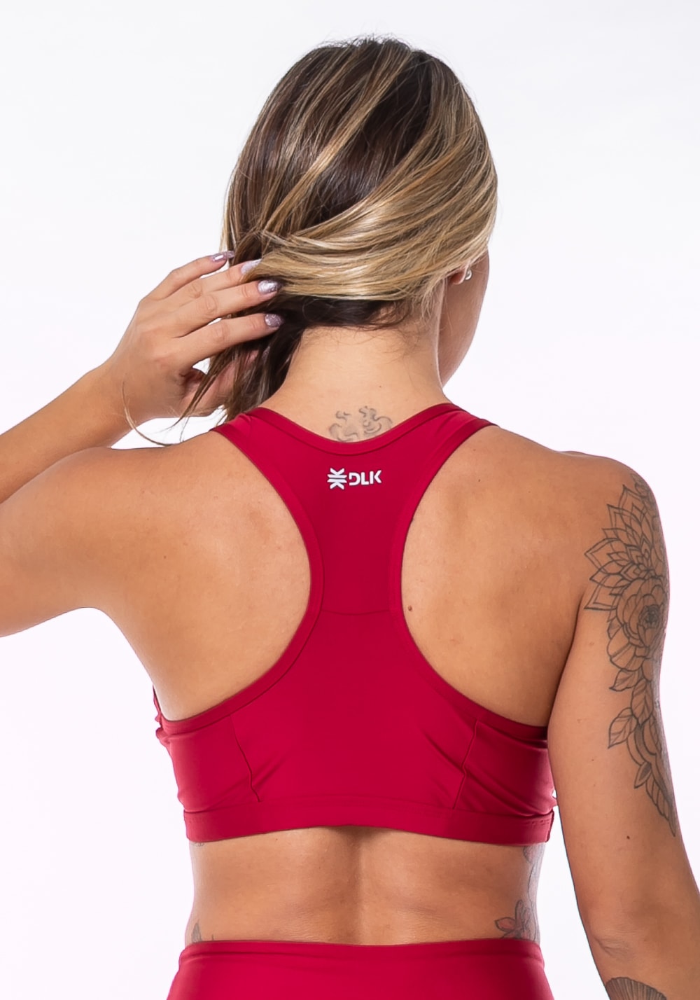 Top equilibrium vermelho com bojo modelo nadador