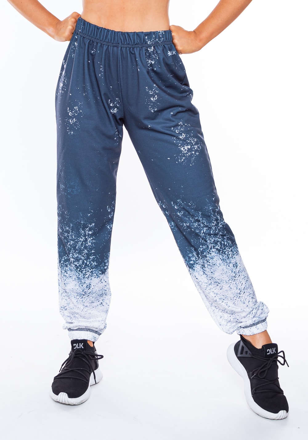 Calça jogging moletinho new way estampado placement