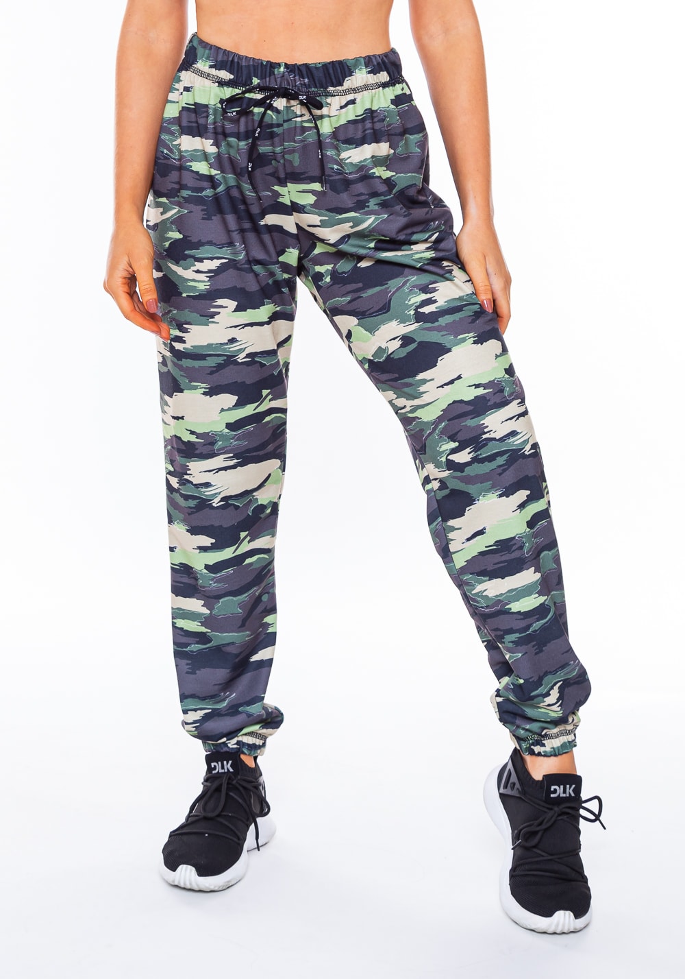 Calça jogging moletinho new way estampado camuflado