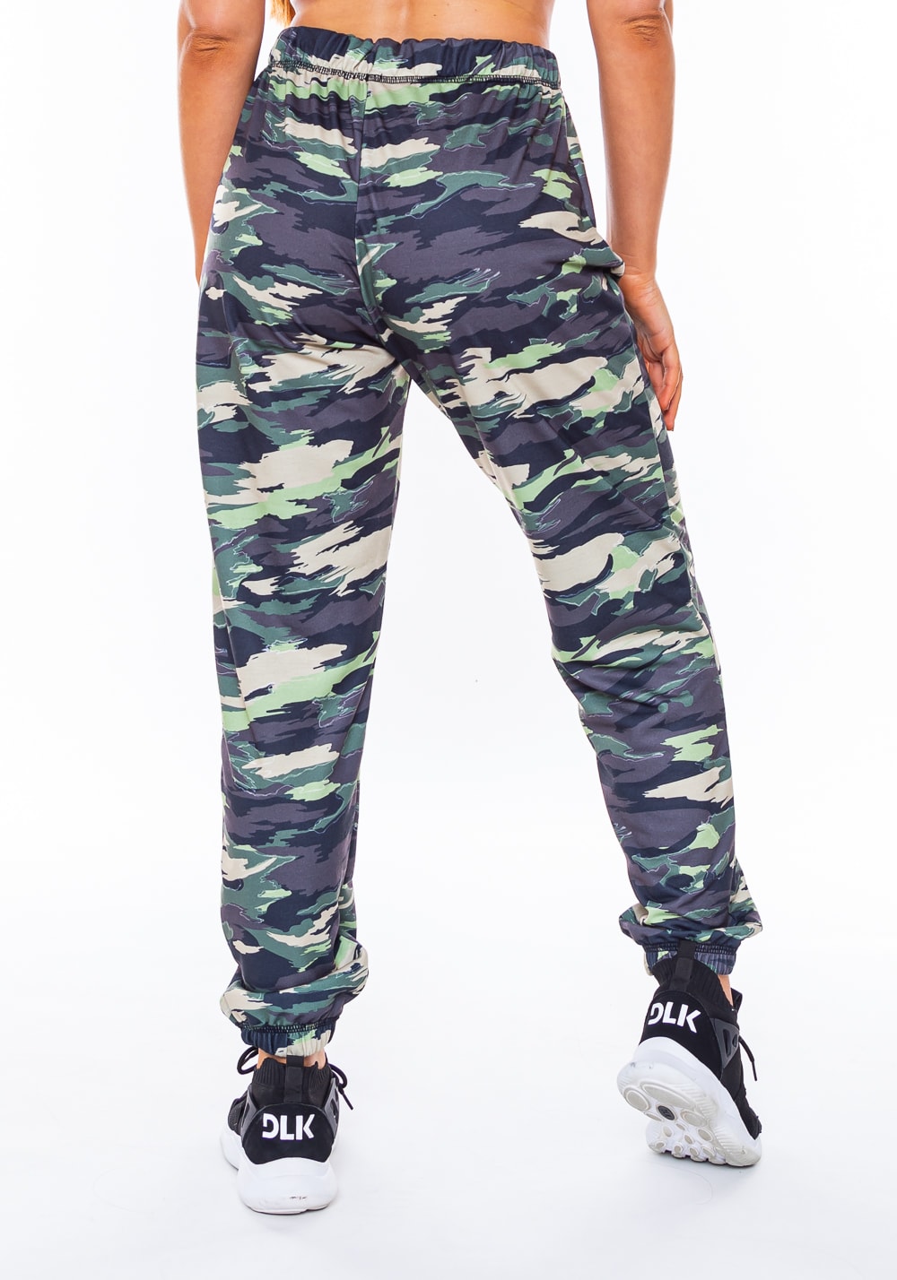 Calça jogging moletinho new way estampado camuflado