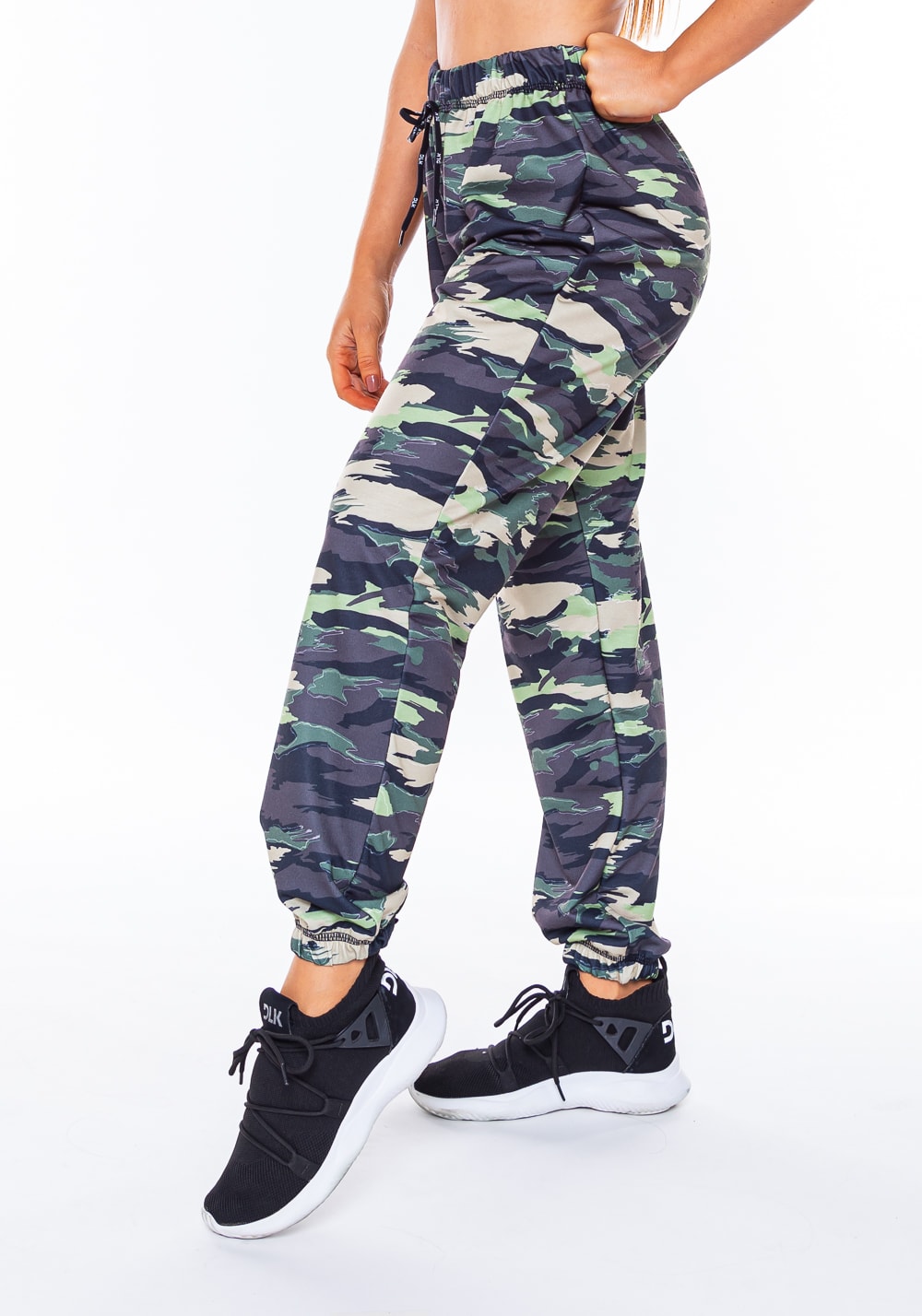 Calça jogging moletinho new way estampado camuflado