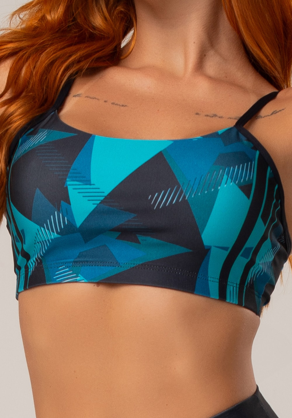 Top com bojo printed estampado splinter