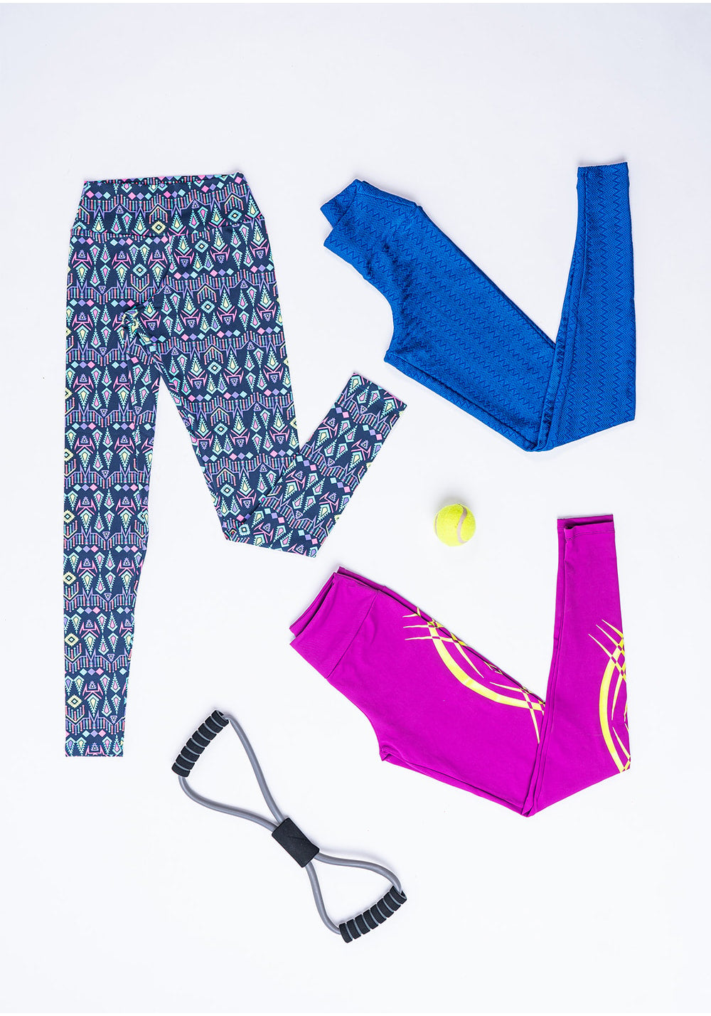 Kit 03 calças legging cores