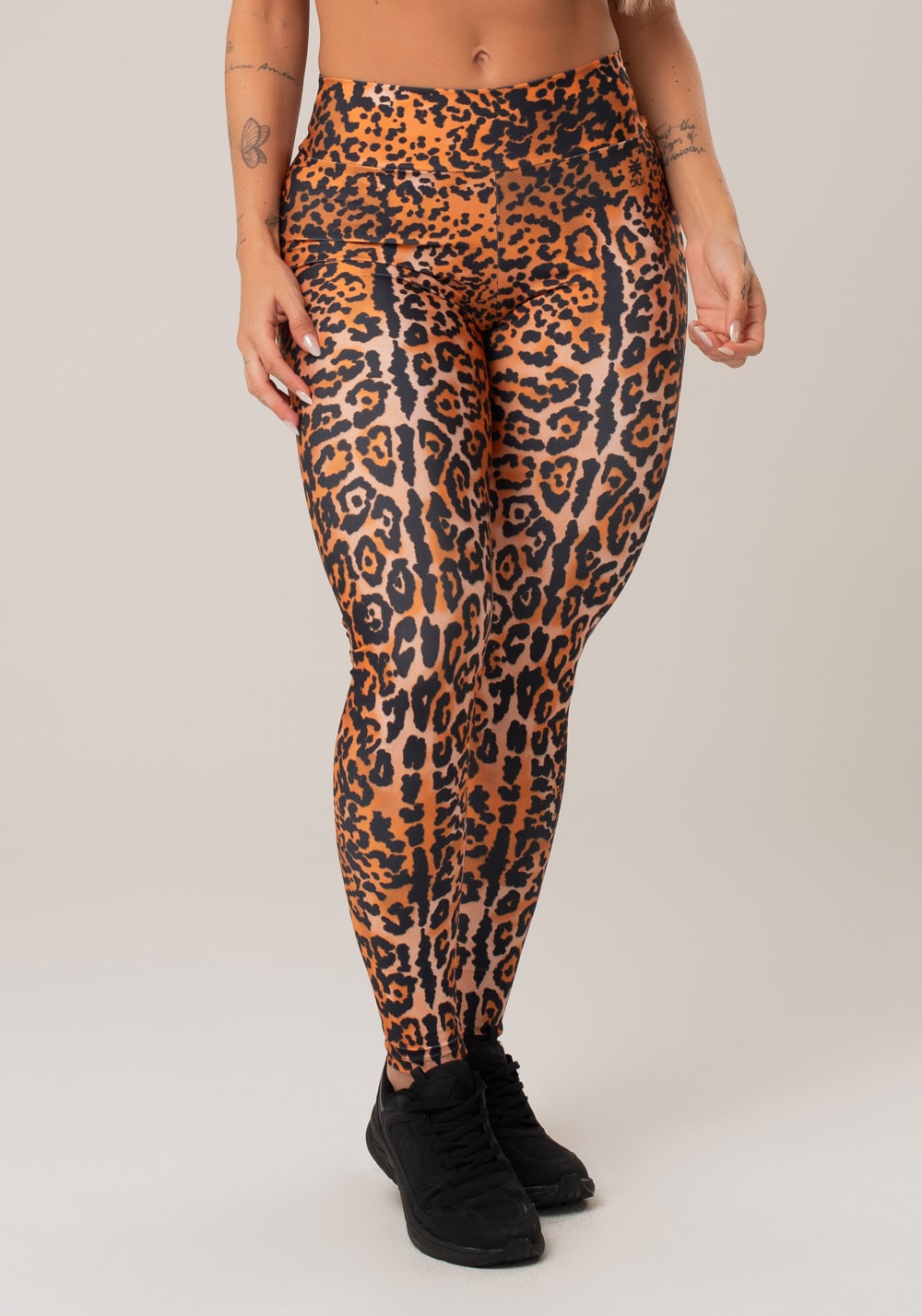 Calça legging printed estampada onça localizada